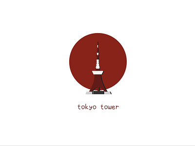 Hd Tokyo Tower japan place red moon tokyo