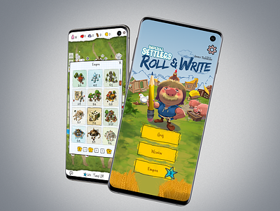 UI and 2D animation for "Imperial Settlers" 2d animation app game game app icon imerial settlers imperial poland polska portal games roll settlers ui ui game ux warsaw warszawa write