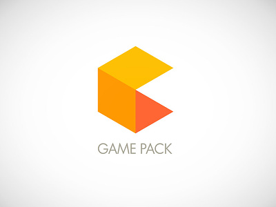 Gamepack logo box game lazur logo man orange pac pac-man pack tomasz pietek