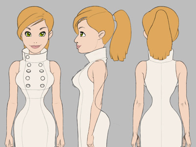 Magda - Character design animation cartoon character comic design flash illustration