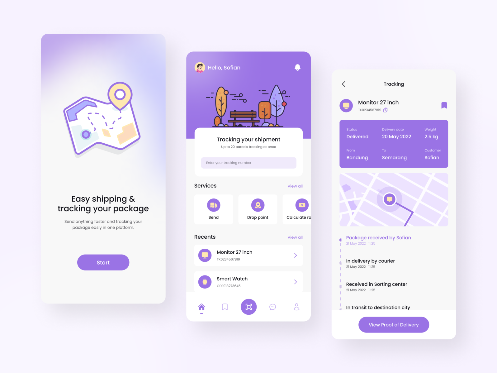 Shipment App🚚 by Muhammad Satria Kurniawan on Dribbble