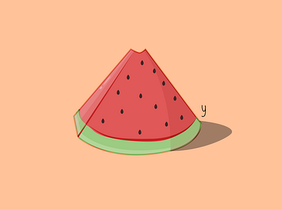Watermelon app august branding design flat design graphic design illustration logo summer ui ux vector watermelon