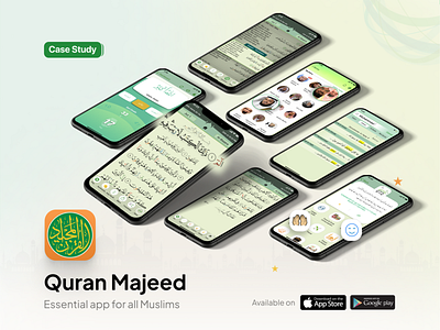 Quran Majeed app best brand branding colors design googleplay illustration logo ui uiux user experience ux vector