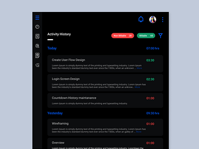 Activity Dashboard