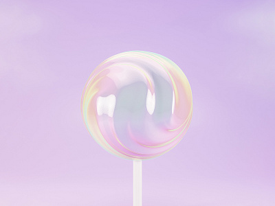 Lollipop candy 3d 3d render abstract abstract colors blender blender3d candy design illustration lollipop render sweets