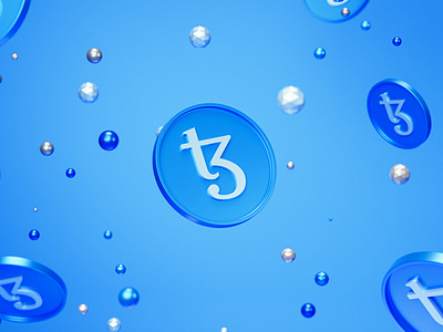 Tezos 3d 3d render blender blocckchain crypto render tezos