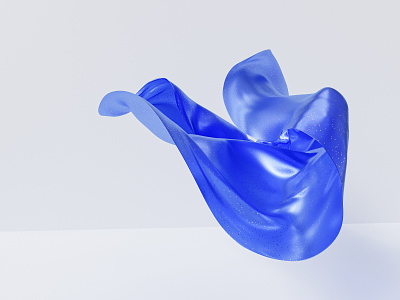 Blue 3d 3d render abstract blender blue cloth design fabric render