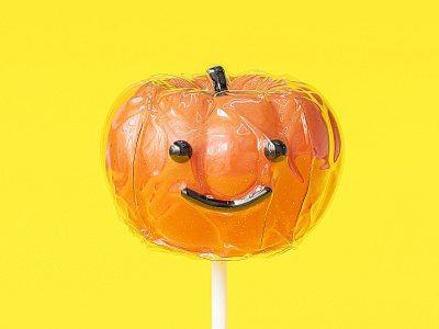 Pumpkin lollipop