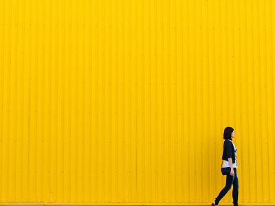 Yellow wall photography