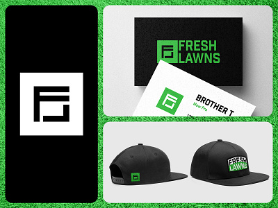 "Fresh Lawns" Logo and Branding Project