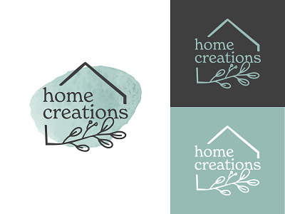 "Home Creations" Logo Project art branding design graphic design logo marl typography