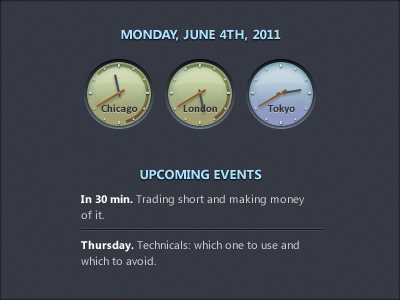 Calendar widget