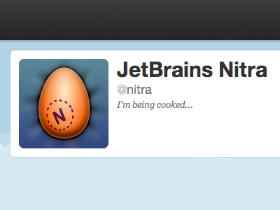 Twitter user pic for an upcoming JetBrains' project.