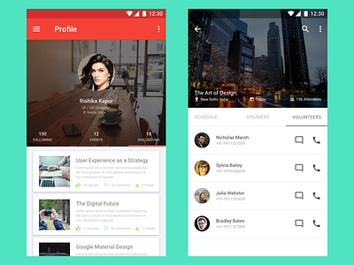 Event App Material Design