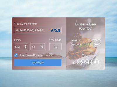 DailyUI - #002 Credit Card Checkout