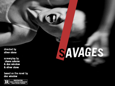 savages poster typography