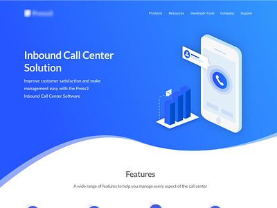 Inbound Call Center Solution call center design dribbble website