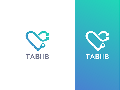 Tabiib Logo Design app appointment book app booking clinic clinic logo design doctor dribbble heart heart logo logo logodesign stethoscope