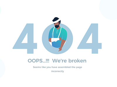 404 Error for Doctor Appointment Booking 404 book app doctor doctor error error oops page broken page error page not found patient patients