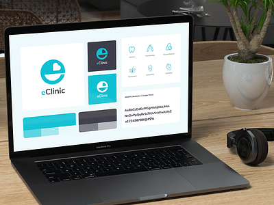 eClinic Logo book app booking branding clinic clinic logo clinical dentist doctor font guideline heart hospital hospital app hospital logo icon icons illustration ui ux vector