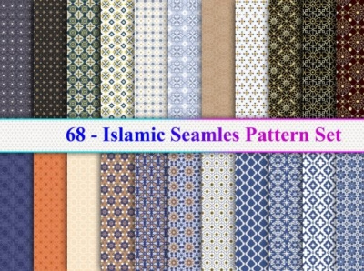 Islamic Pattern Set, Arabic Pattern Set Graphic