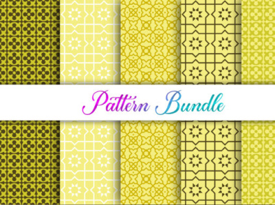 Pattern Bundle, Seamless Pattern Set art design flat graphic design illustration vector wall art