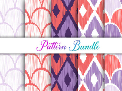 Pattern Bundle, Seamless Pattern Set art design flat graphic design illustration vector wall art