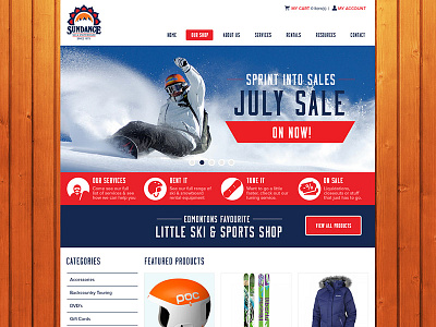 Sundance WIP Pt.2 design ecommerce skiing snow snowboarding sports ui user experience user interface ux website winter