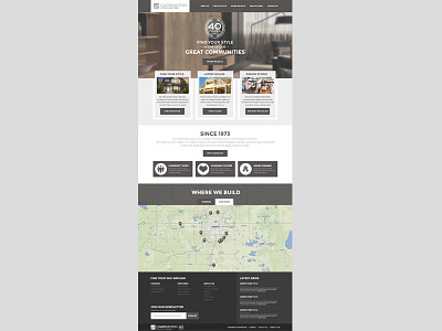 Carrington Homes design flat gray icons image map ui user experience user interface ux web design