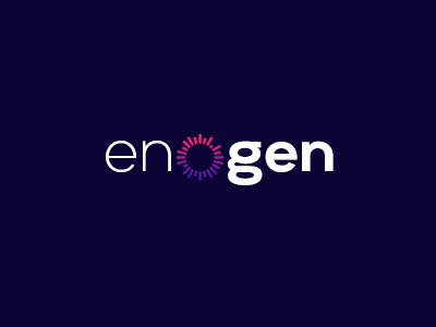 Enogen branding generation logo music sound visualisation waves