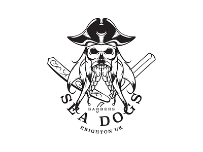 Sea Dogs Logo / Illustratrion barbers branding illustration logo outline