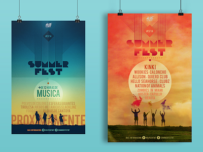 Poster Design Summer Fest kinky music musicfestival poster summer