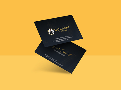 Business Card: Selections Sourcing branding design graphic design typography