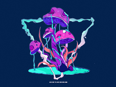 Mushroom design illustration