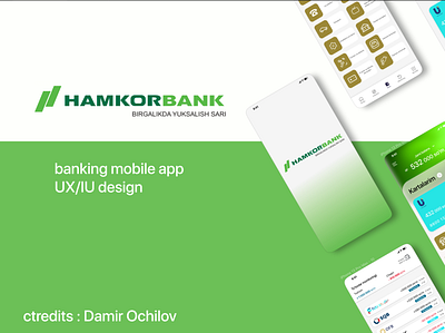 Hamkorbank mobile app design brand design hamkorbank inspiration mobile app mobile ui ui ui ux ux