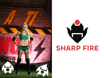 Sharp fire logo