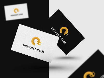 Logo "REMONT.COM" - Update your home business card design logo logo design minimalism minimalism logo vector