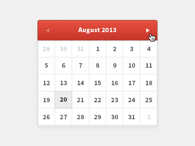 mini Calendar calc clean clear mini simple web