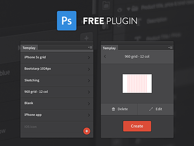 Templay 2014 2015 addon adobe cc extension manager photoshop plugin psd template tool