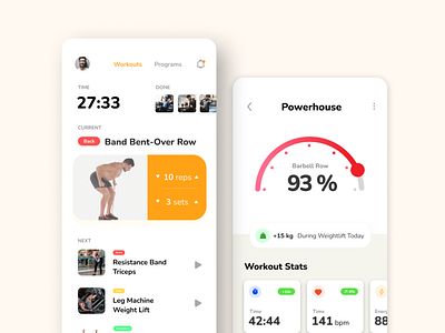 Workout Tracker App app design daily ui mobile design ui