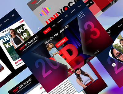 TEDxDYPAkurdi animation design figma ui uiux ux webdesign