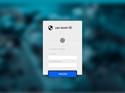 Signup with touch-API for #Dailyui dailyui design graphicdesign ui ux