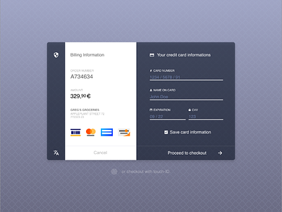 Credit card checkout interface design / UX for dailyUI app dailyui design graphic graphicdesign interface ui userexperience userinterface ux web