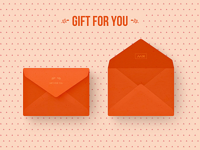 Gift For You fold envelope gift icon red unfold