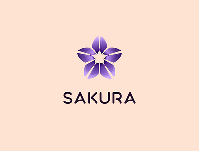 Sakura 3d branding graphic design logo