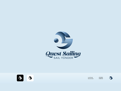 Quest Sailing branding design graphic design illustration logo typography vector