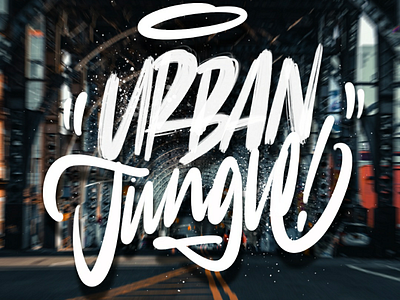 Urban jungle apple design designer font graphic design hand lettering handlettering illustration illustrstion minimal minimalism photography photoshop procreate script type typo typography typoxphoto