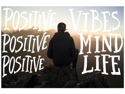 Positive Vibes, Mind, Life branding custom design graphic hand lettering lettering pen photoshop script type typography