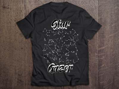 Star Gazer branding custom design graphic hand lettering lettering mockup pen photoshop script type typography