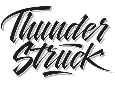 Thunder Struck branding custom design firstshot graphic hand lettering lettering pen photoshop script type typography